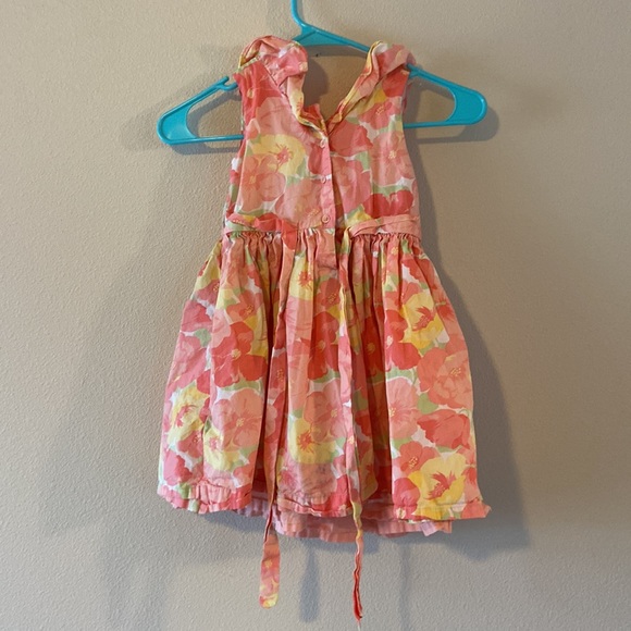 Janie and Jack pink Easter flower dress - Picture 3 of 10